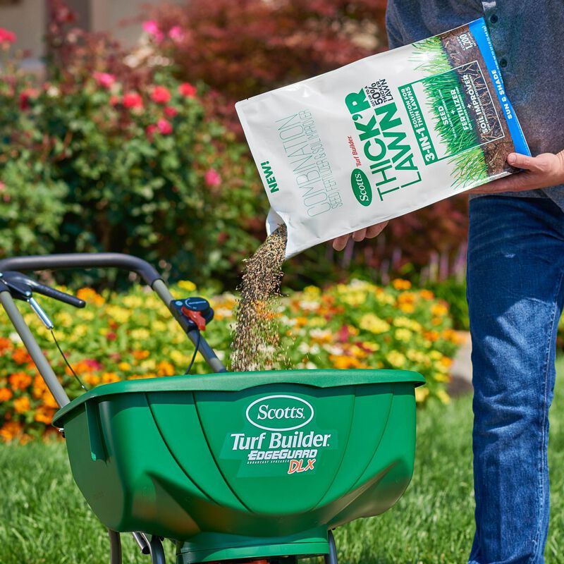 Scotts® Turf Builder® Thick'R Lawn® 12lb. and EZ Seed® Patch & Repair Sun and Shade 10lb. Bundle image number null