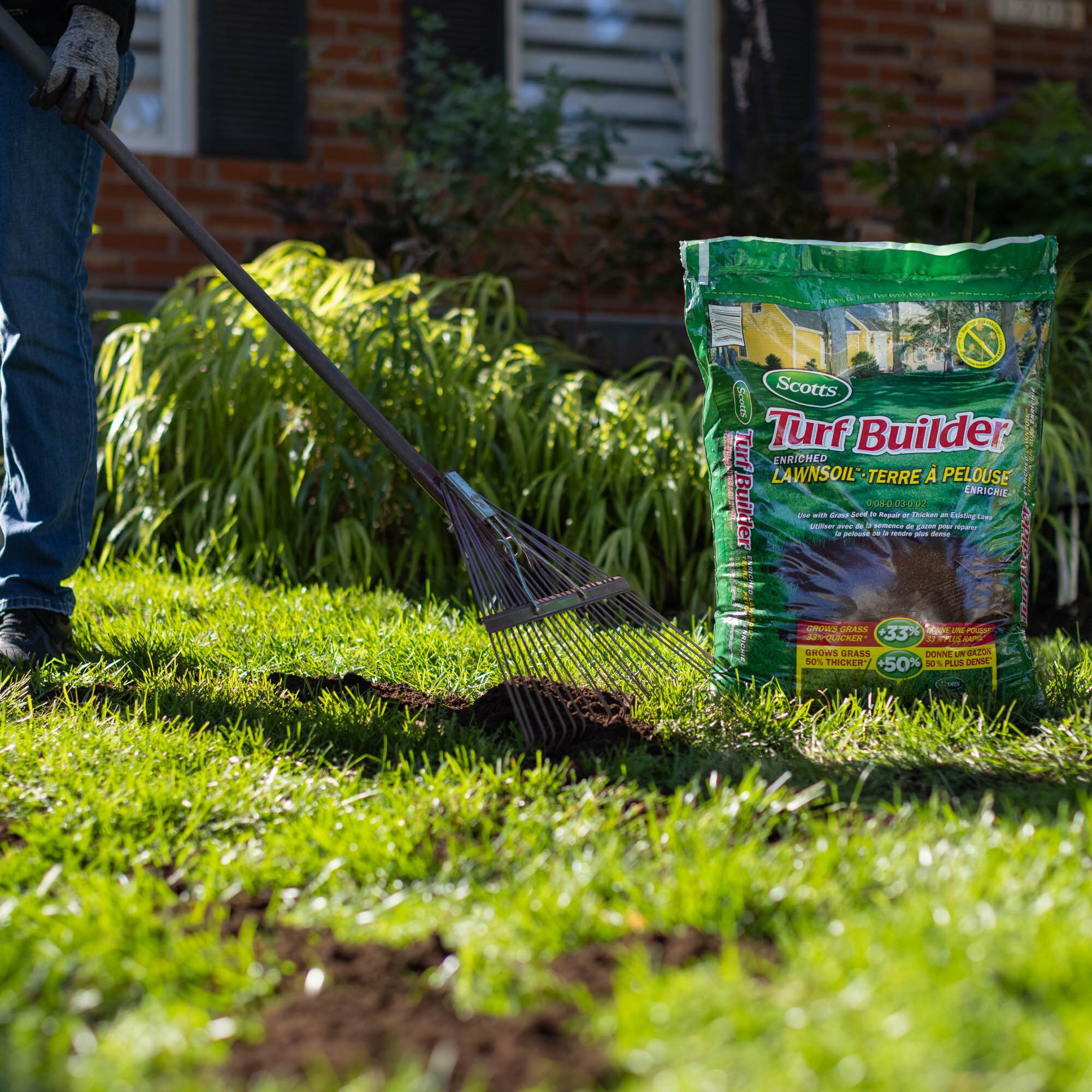 Scotts turf top builder lawn soil