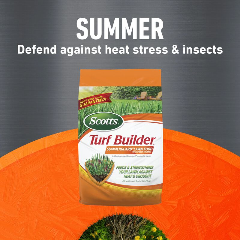 Scotts® Turf Builder® Halts Crabgrass Preventer, Weed & Feed₅, SummerGuard and WinterGuard, 4 Bag Bundle, Small Lawns image number null