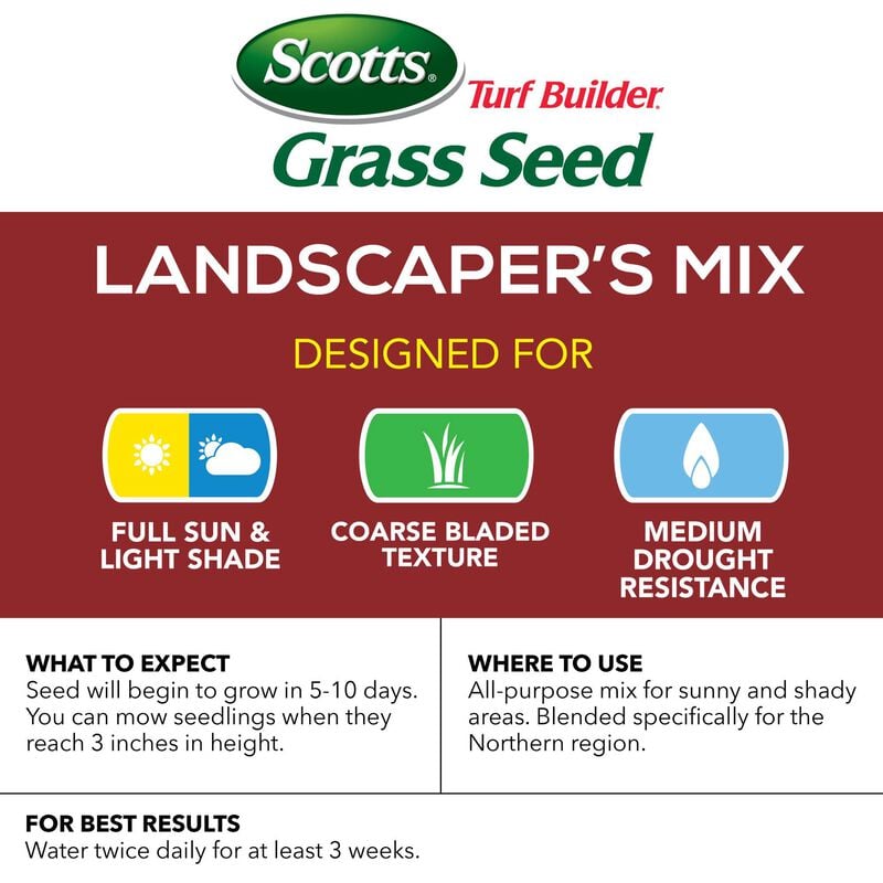 Scotts® Turf Builder® Grass Seed Landscaper's Mix (North) image number null
