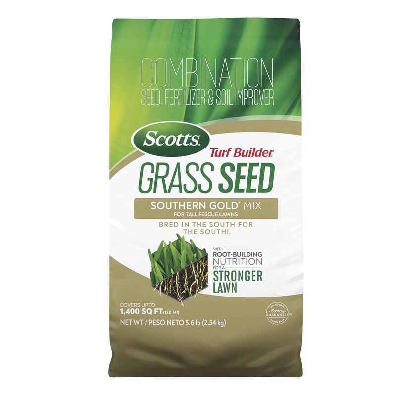 Scotts® Grass Seed Southern Gold® Mix for Tall Fescue Lawns and Turf Builder® Triple Action Built for Seeding image number null