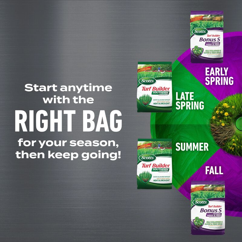 Scotts Turf Builder 4-Bag Southern Lawn Care Bundle For Small Yards image number null