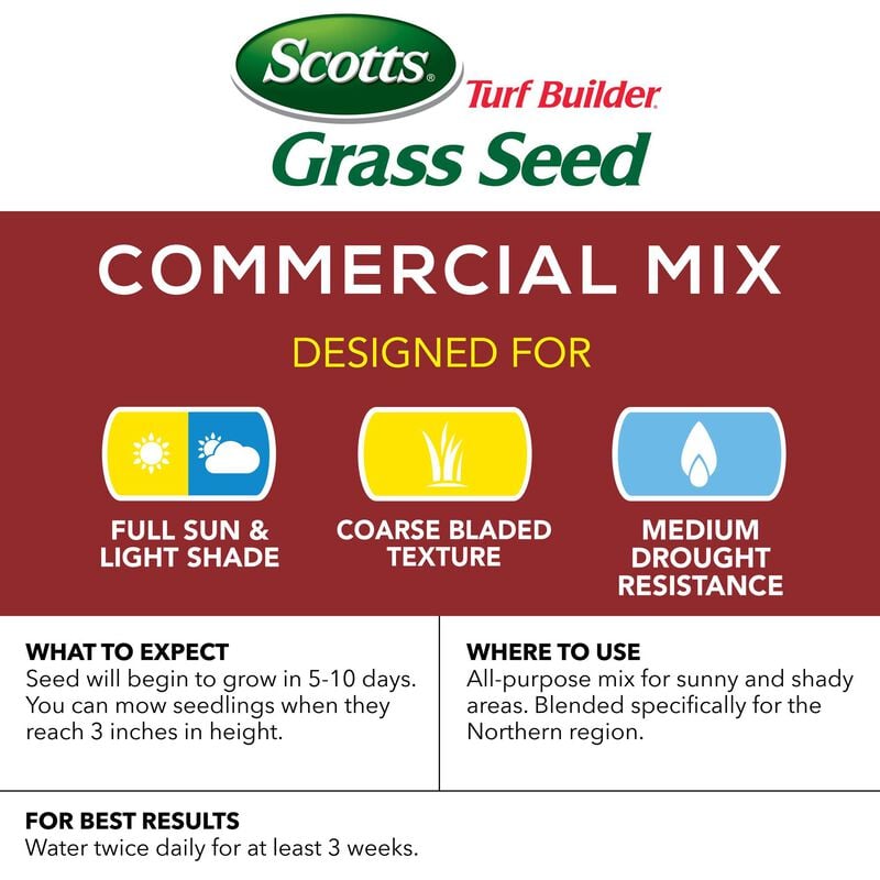 Scotts® Turf Builder® Grass Seed Commercial Mix (North) image number null