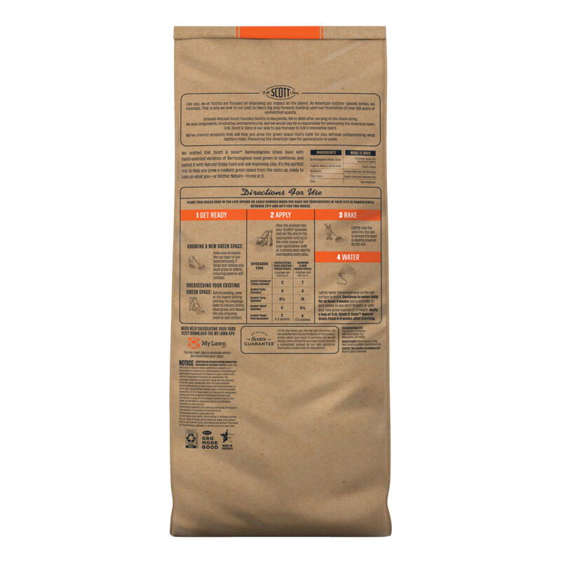 O.M. Scott & Sons™ Bermudagrass Grass Seed image number null