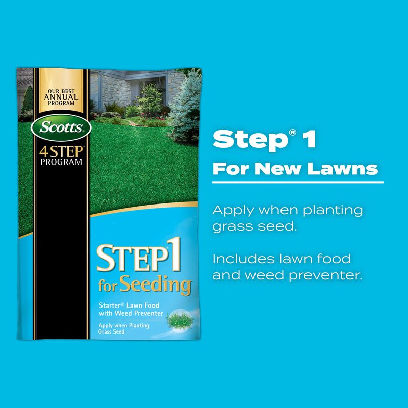 Scotts 4 Step Program for Seeding, 5,000 sq. ft. image number null