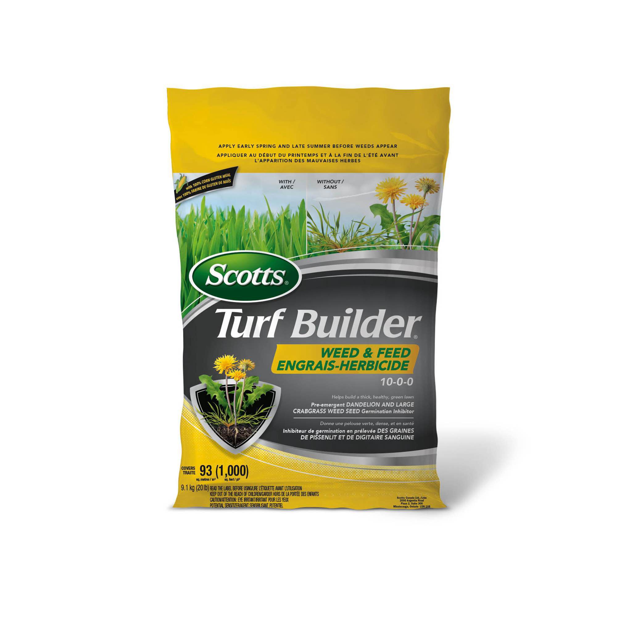 Image of Scotts Turf Builder Weed & Feed Plus Crabgrass Preventer grass seed