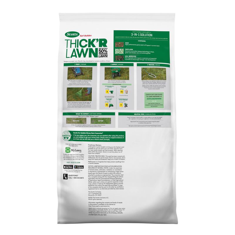 Scotts Turf Builder Thick'R Lawn Sun & Shade Scotts