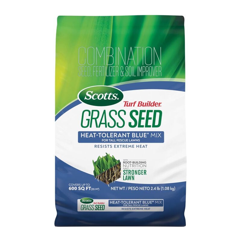 Scotts Turf Builder Grass Seed Heat-Tolerant Blue Mix for Tall Fescue Lawns Scotts Turf Builder Grass Seed Heat-Tolerant Blue Mix for Tall Fescue Lawns