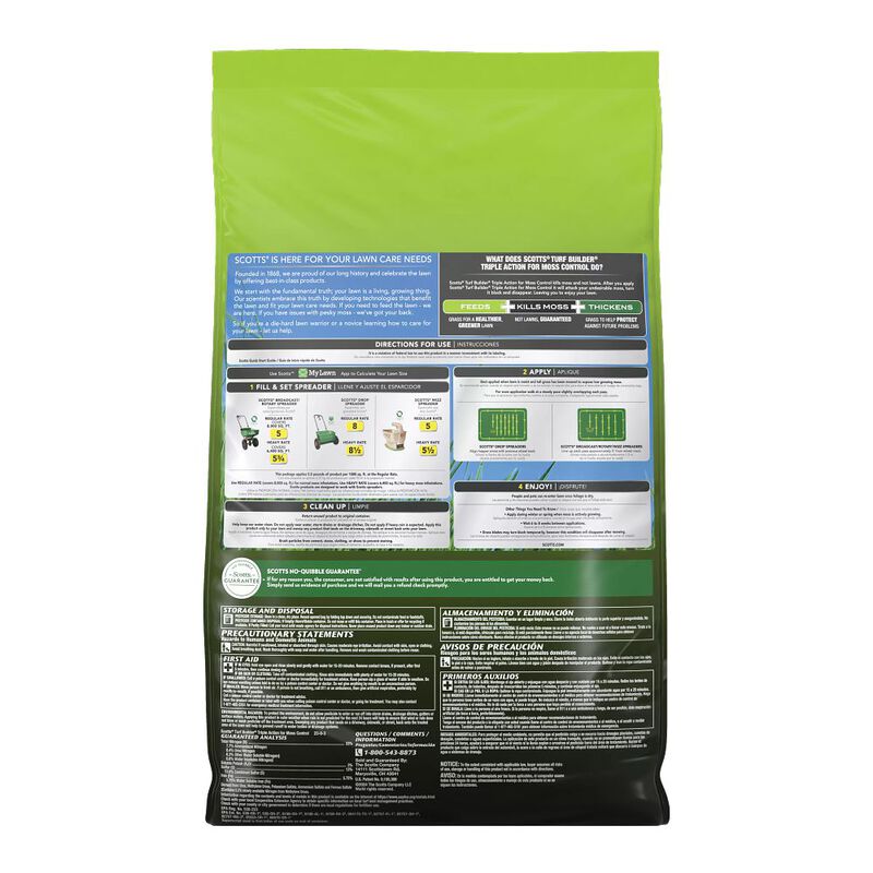 Scotts® Turf Builder® Triple Action for Moss Control image number null
