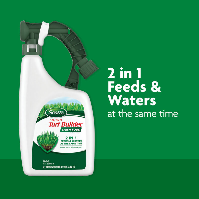 Scotts® Liquid Turf Builder® Lawn Food and Scotts® Liquid Turf Builder® Plus 2® Weed Control image number null