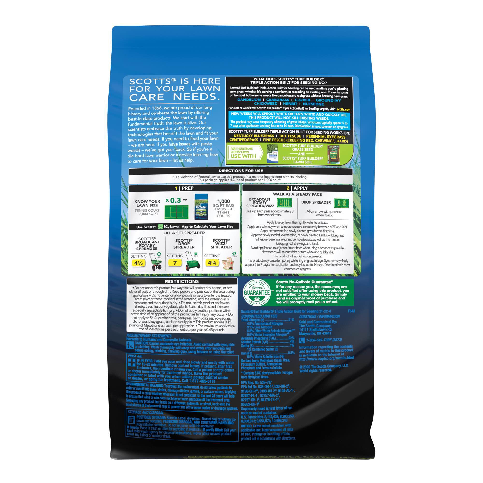 Scotts on sale starter fertilizer