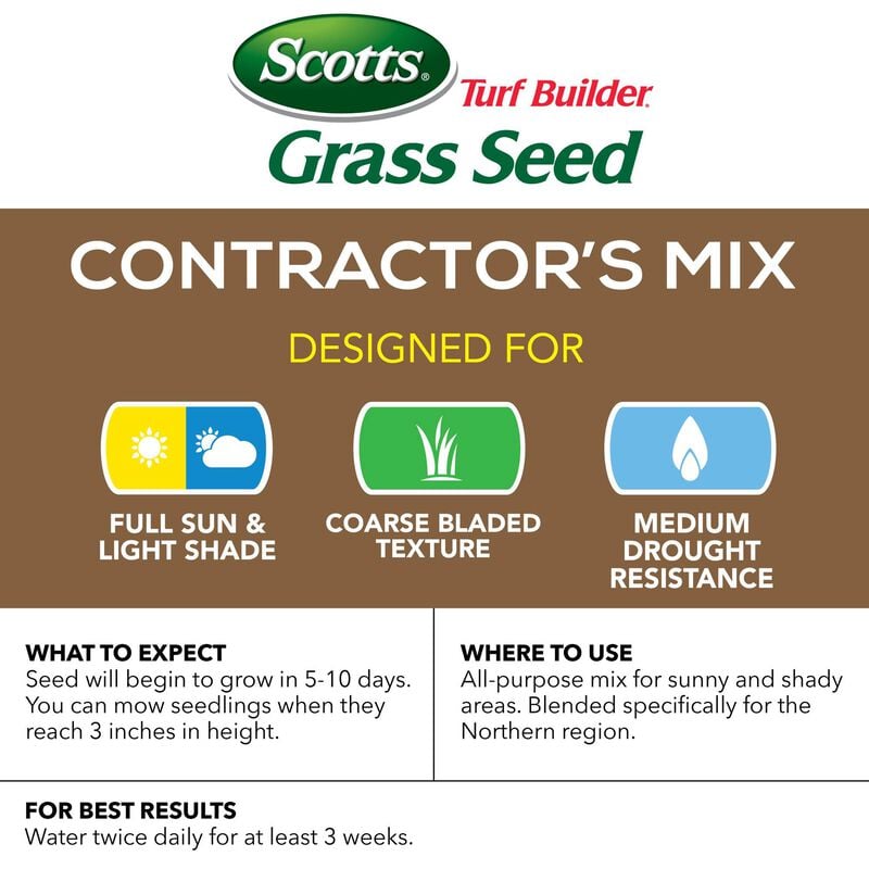 Scotts® Turf Builder® Grass Seed Contractors Mix image number null