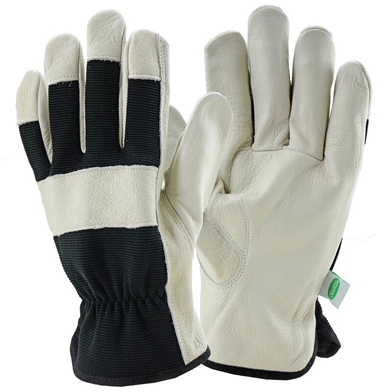 Scotts® Grain Cowhide Leather Palm with Spandex Glove image number null
