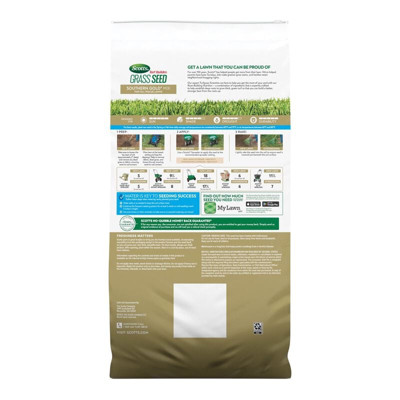 Scotts® Turf Builder® Grass Seed Southern Gold® Mix for Tall Fescue Lawns image number null