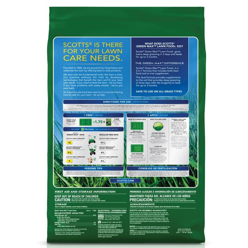 Scotts® Green Max™ Lawn FoodFL image number null