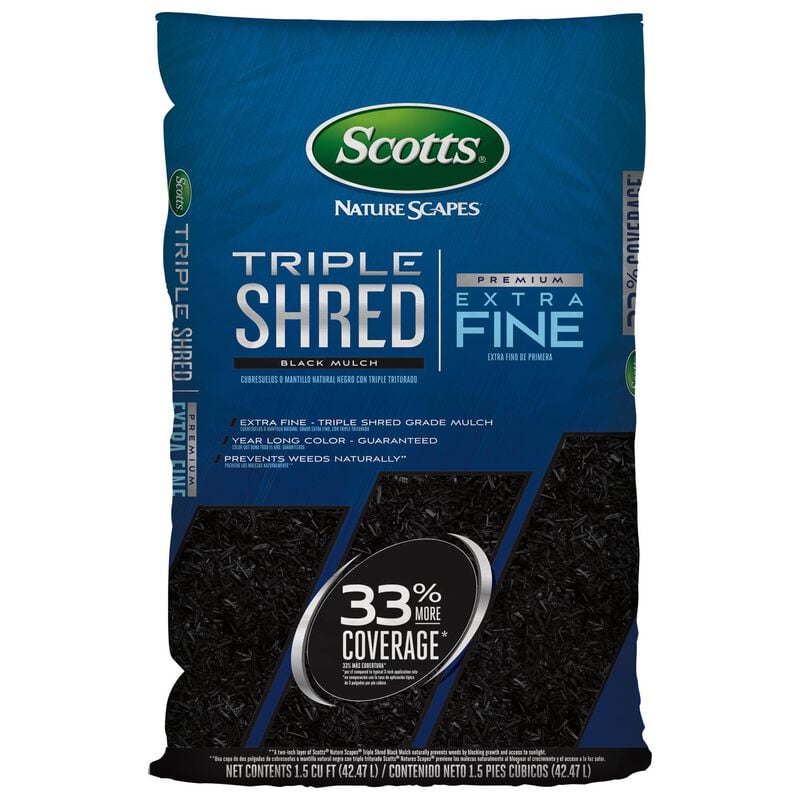 Scotts Nature Scapes Triple Shred 1.5-cu ft Black Mulch Scotts Nature Scapes Triple Shred 1.5-cu ft Black Mulch