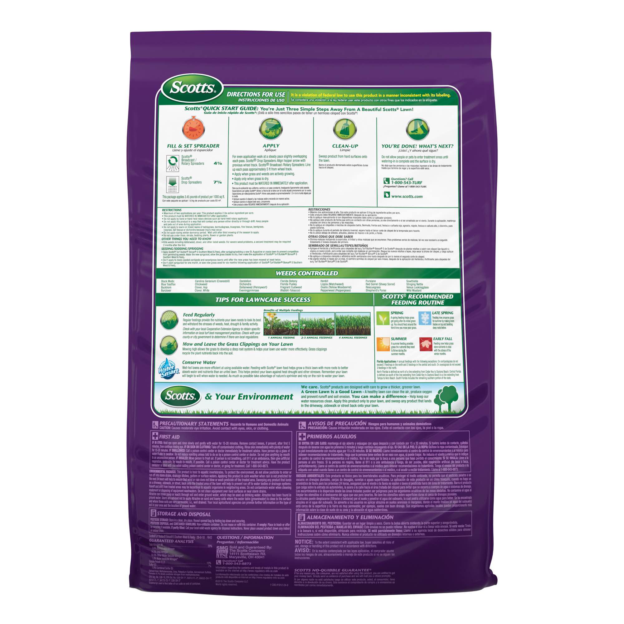 Scotts southern on sale weed and feed