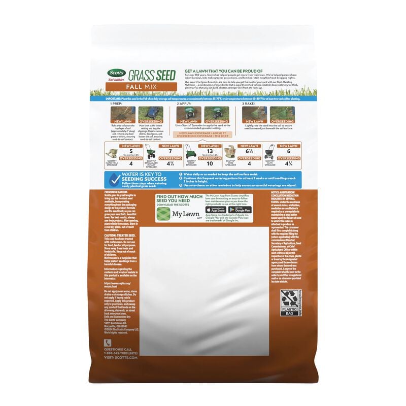 Scotts® Turf Builder® Grass Seed Fall Mix image number null
