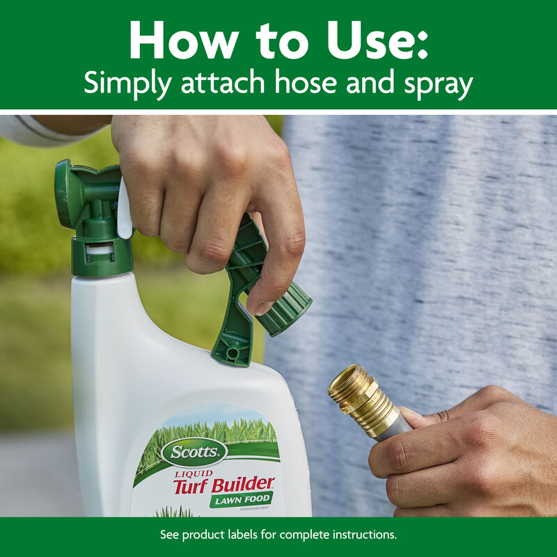 Scotts® Liquid Turf Builder® Lawn Food and Scotts® Liquid Turf Builder® Plus 2® Weed Control image number null