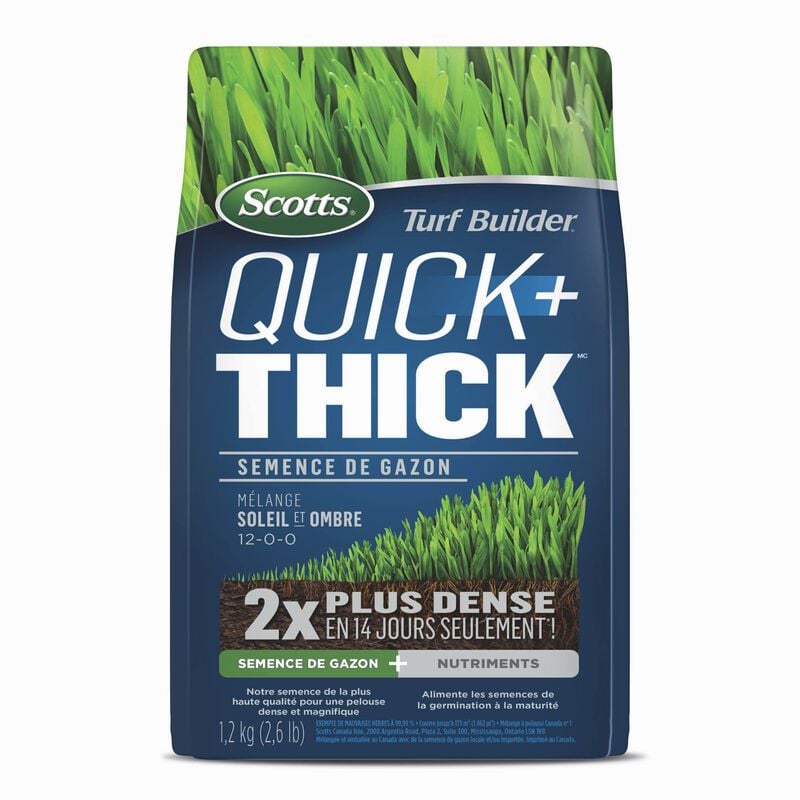 Semence de gazon Quick + Thick™ Scotts® Turf Builder® Mélange soleil et ombre image number null