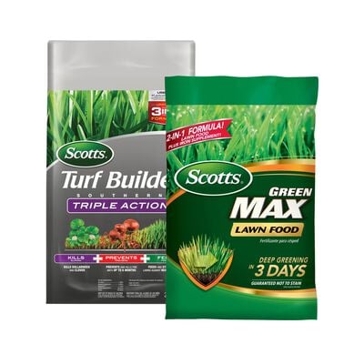Scotts® Turf Builder® Triple Action and Scotts® Green Max™ Lawn Food Bundle for Small Southern Lawns