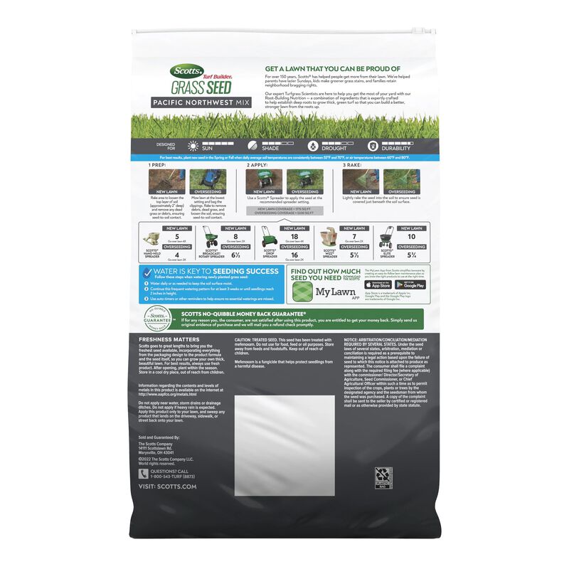 Scotts Turf Builder Grass Seed Pacific Northwest Mix Scotts