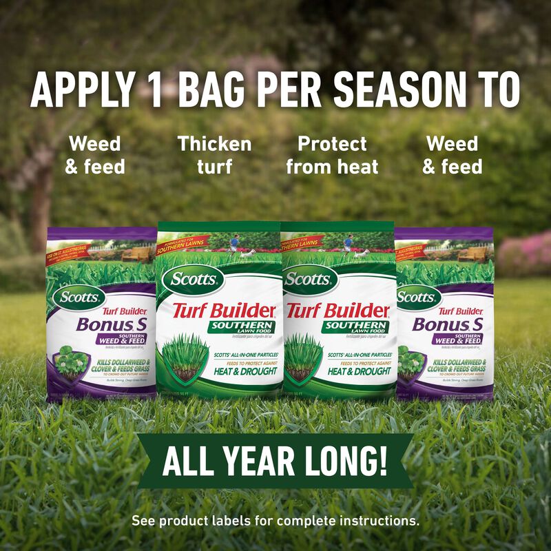 Scotts Turf Builder 4-Bag Southern Lawn Care Bundle For Small Yards image number null